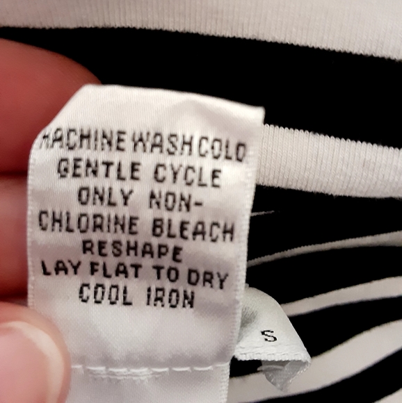 Talbots Petites Striped 3/4 sleeve, Cute and Comfortable - Picture 6 of 7